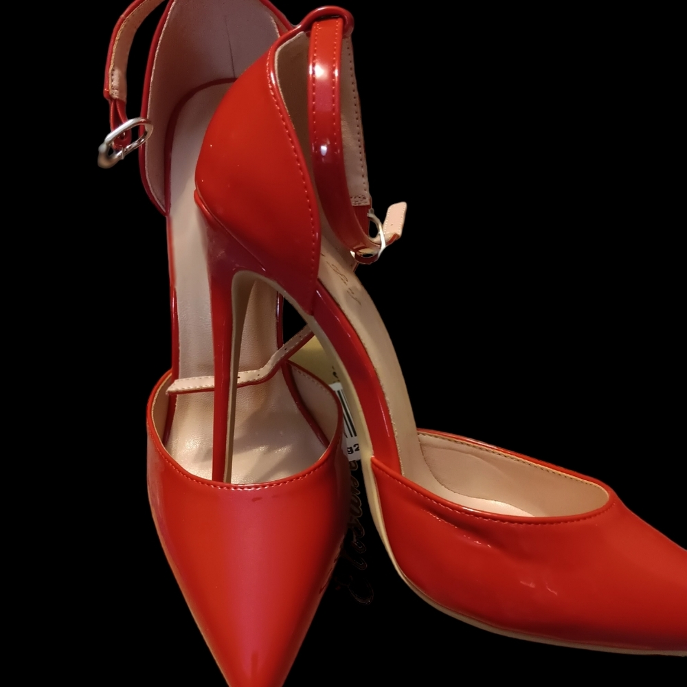 Elisabet Tang Red Patent Heels size 7 Stilettos